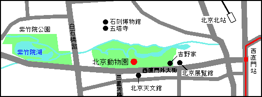 北京动物园地图