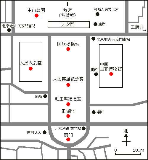 天安门广场地图