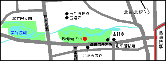 Map of Beijing Zoo