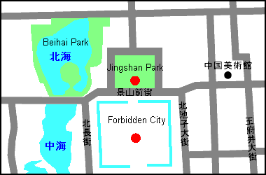 Map of Jingshan Park